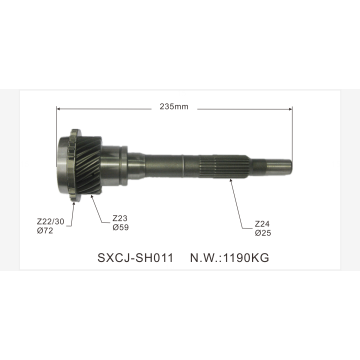 Mobil Jepang 8-94435160-2 Manual Komponen Girbox Transmisi Poros Gear For Isuzu TFR54